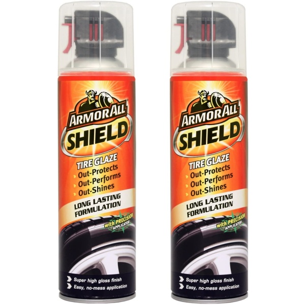 Set 2 Buc ArmorAll Shield Solutie Dressing Intretinere Anvelope Shield Tire Glaze 500ML AA21500EN